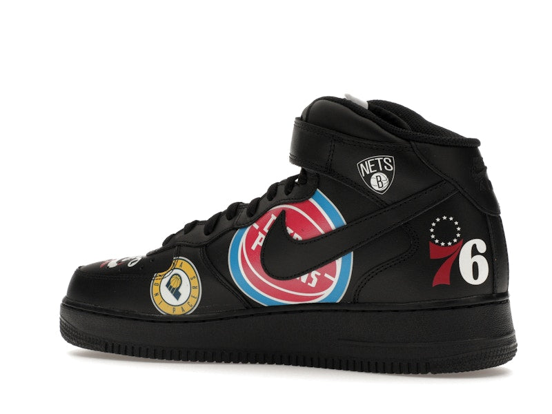 Nike Air Force 1 Mid Supreme NBA Black