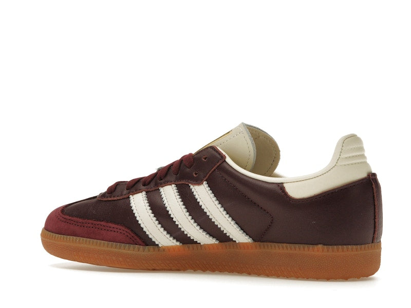 adidas Samba OG Maroon Gold Metallic (Women's)