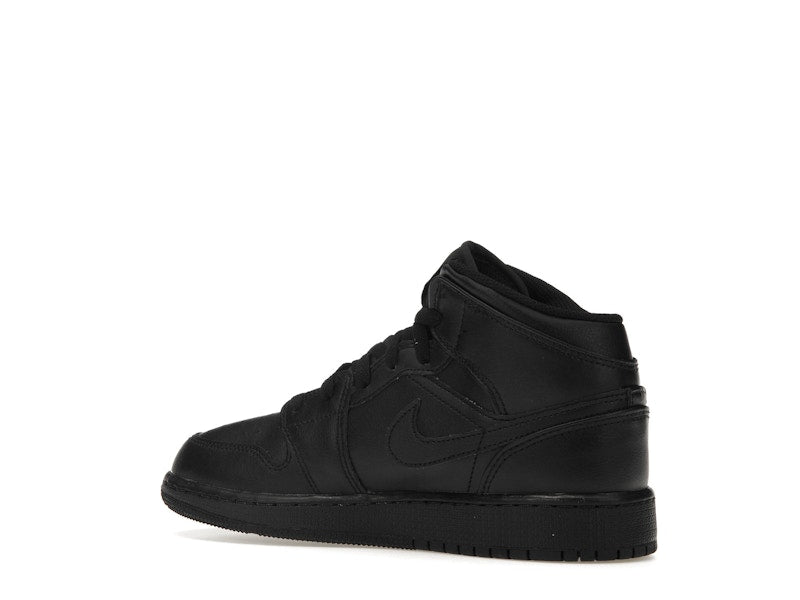 Jordan 1 Mid Triple Black (GS)