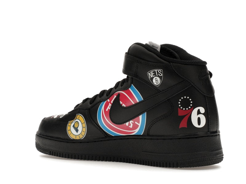 Nike Air Force 1 Mid Supreme NBA Black