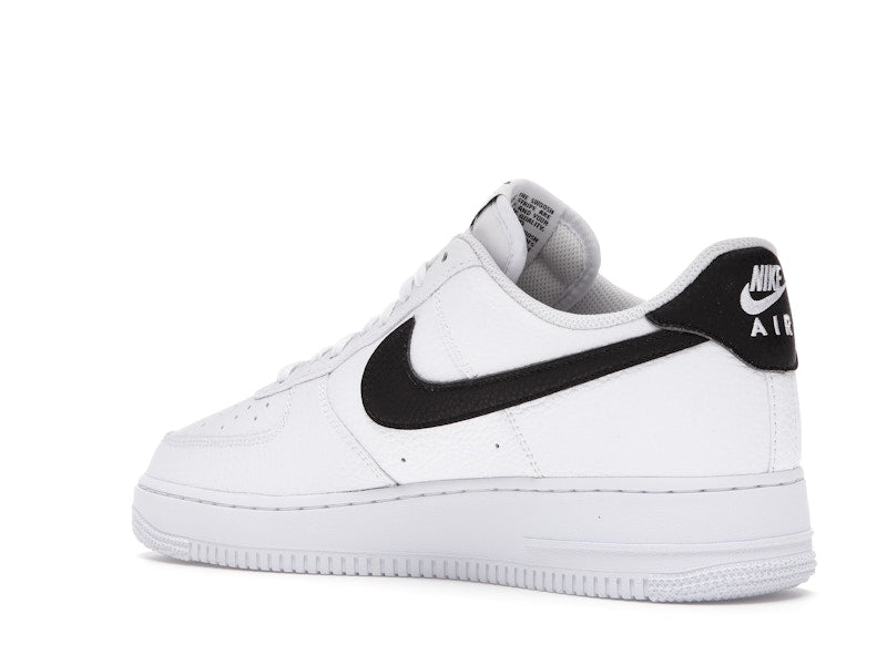 Nike Air Force 1 Low '07 White Black Pebbled Leather