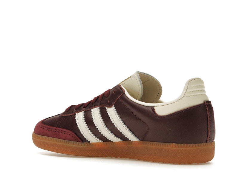 adidas Samba OG Maroon Gold Metallic (Women's)