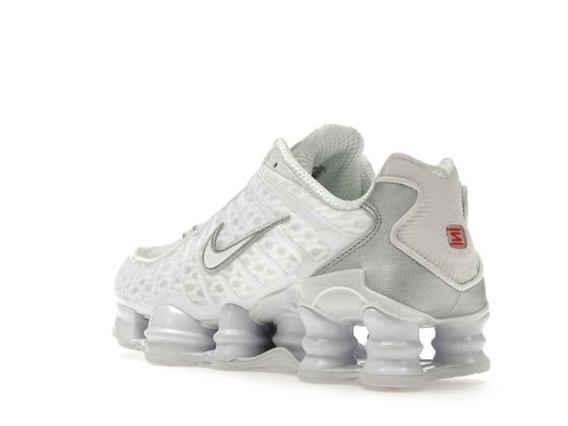 Nike Shox TL White Metallic Silver Max Orange (Women's)