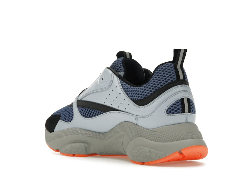 Dior B22 Blue Technical Mesh Light Blue Grey Orange