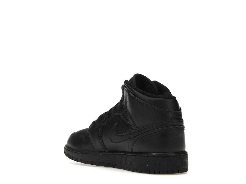 Jordan 1 Mid Triple Black (GS)