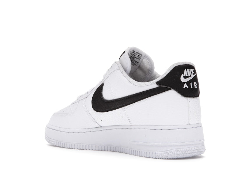 Nike Air Force 1 Low '07 White Black Pebbled Leather