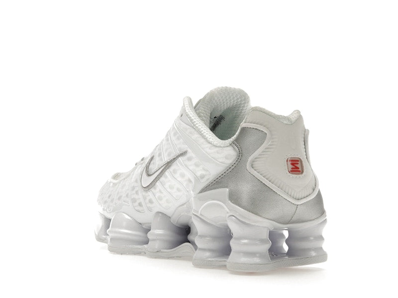 Nike Shox TL White Metallic Silver Max Orange (Women's)