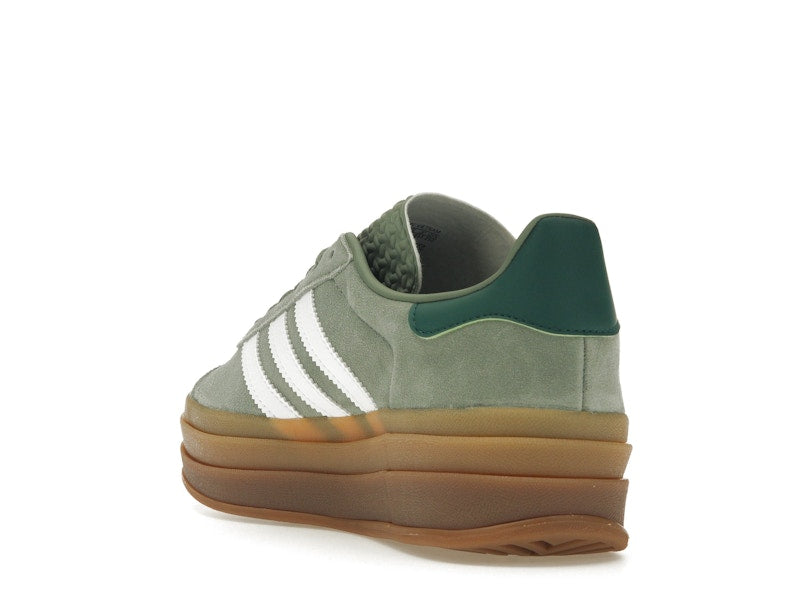 adidas Gazelle Bold Silver Green Gum (Womens)