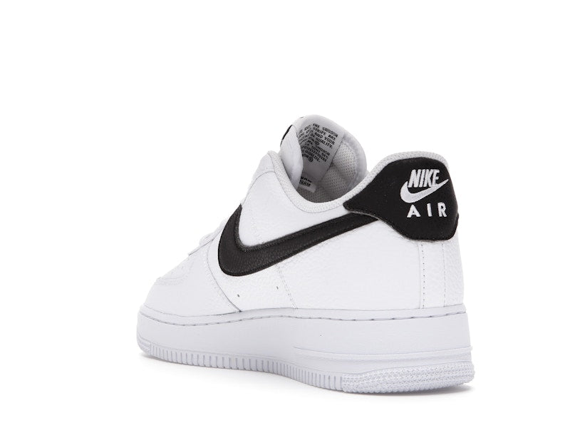 Nike Air Force 1 Low '07 White Black Pebbled Leather