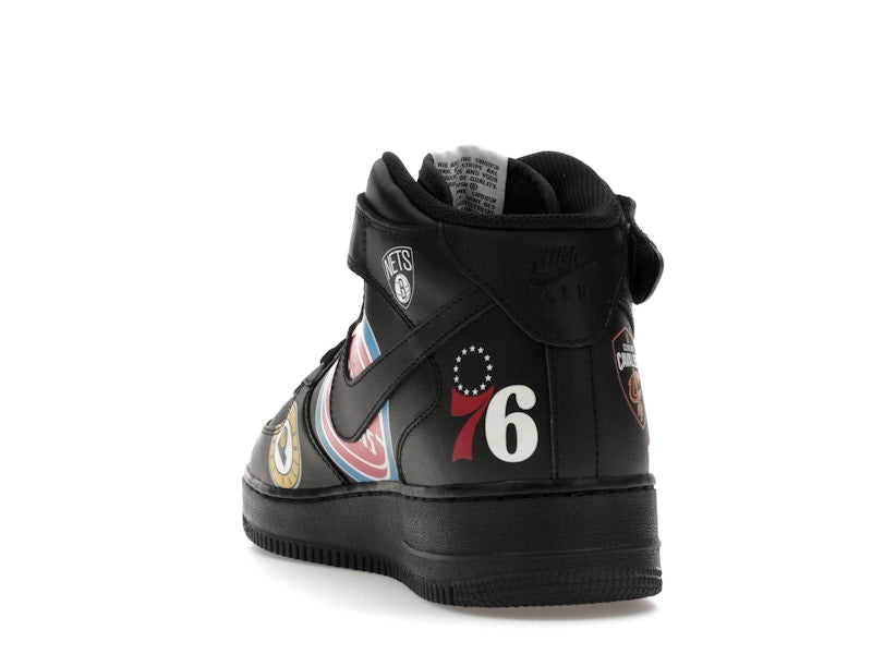 Nike Air Force 1 Mid Supreme NBA Black