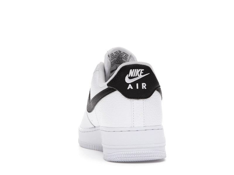 Nike Air Force 1 Low '07 White Black Pebbled Leather