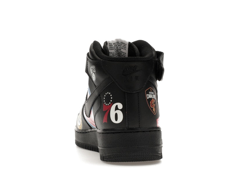 Nike Air Force 1 Mid Supreme NBA Black