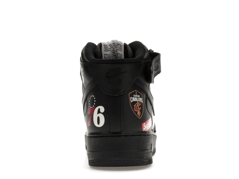 Nike Air Force 1 Mid Supreme NBA Black