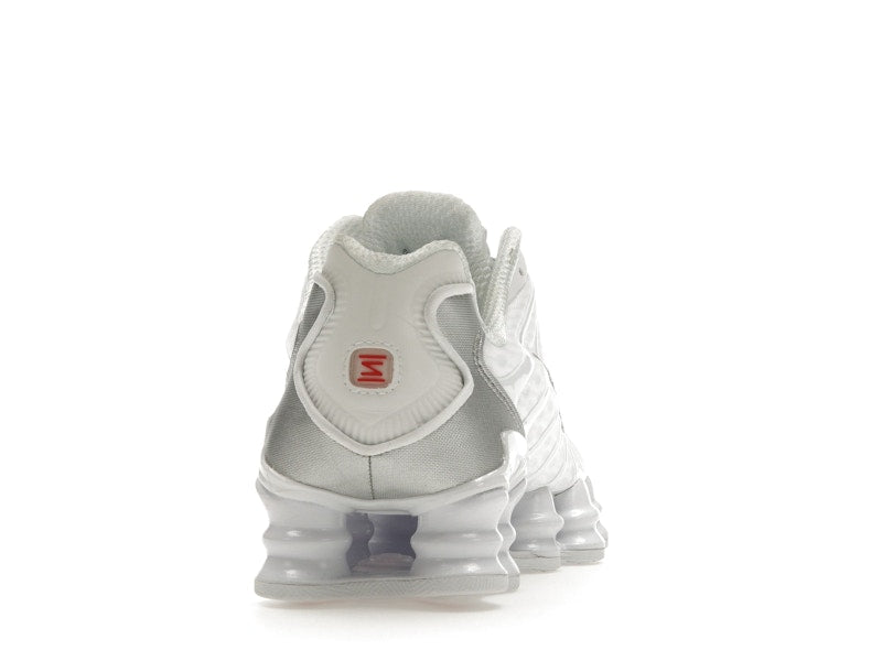 Nike Shox TL White Metallic Silver Max Orange (Women's)