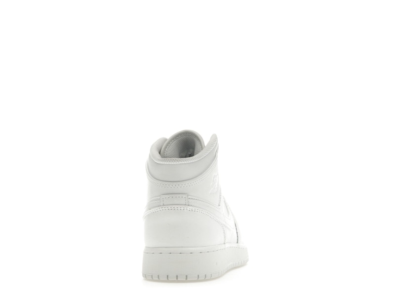 Jordan 1 Mid Triple White (2023) (GS)