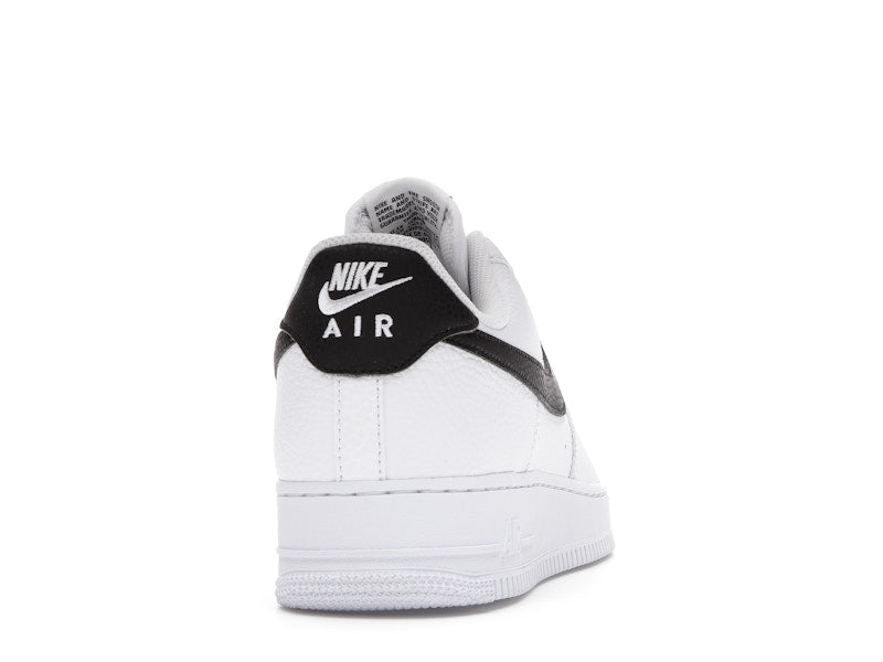 Nike Air Force 1 Low '07 White Black Pebbled Leather