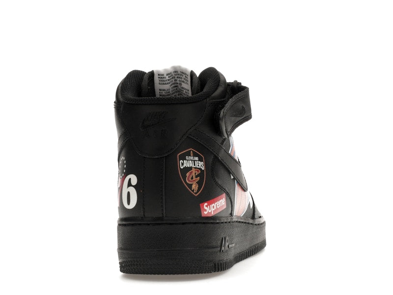 Nike Air Force 1 Mid Supreme NBA Black