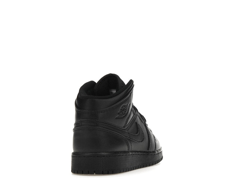 Jordan 1 Mid Triple Black (GS)