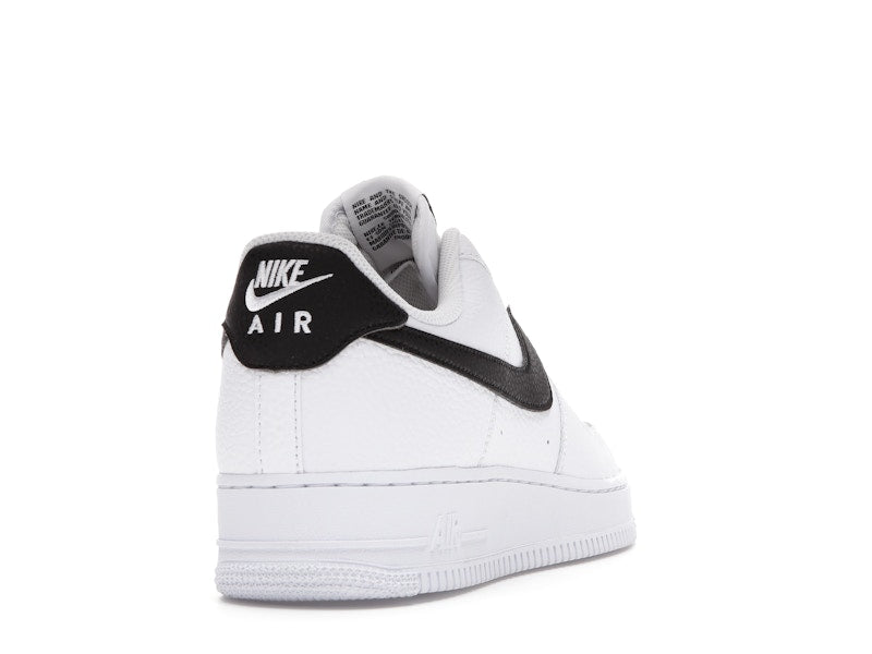 Nike Air Force 1 Low '07 White Black Pebbled Leather