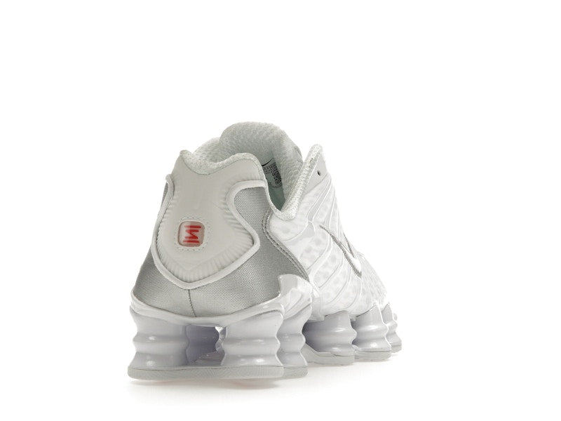 Nike Shox TL White Metallic Silver Max Orange (Women's)