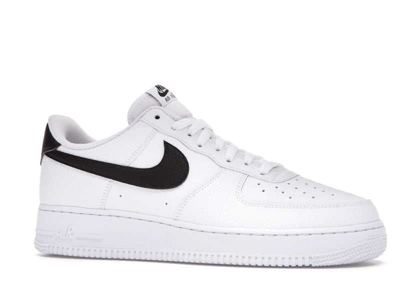 Nike Air Force 1 Low '07 White Black Pebbled Leather