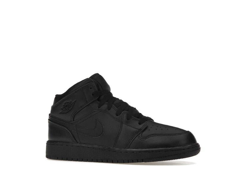 Jordan 1 Mid Triple Black (GS)