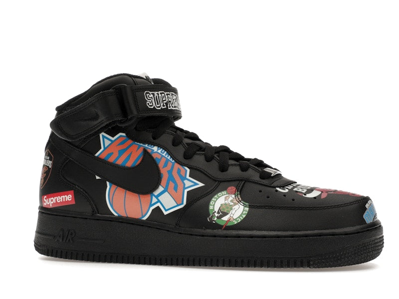 Nike Air Force 1 Mid Supreme NBA Black