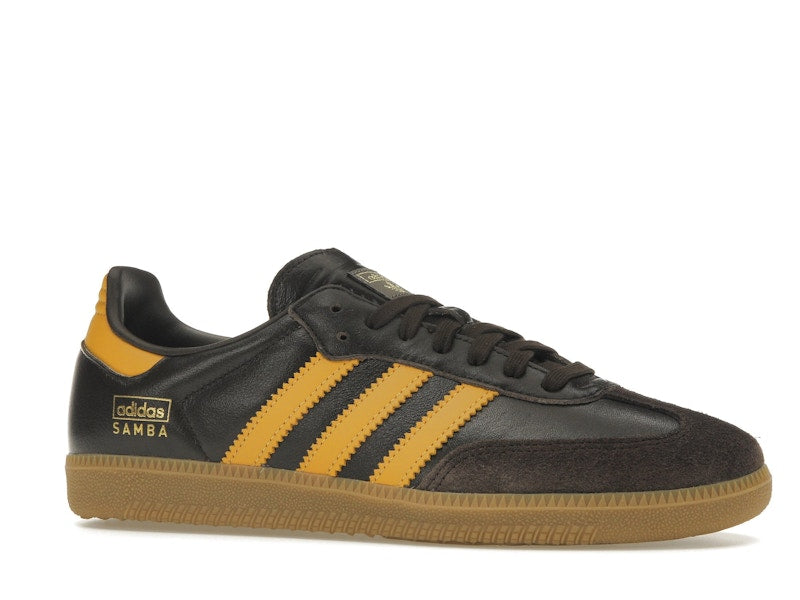 adidas Samba OG Dark Brown Preloved Yellow