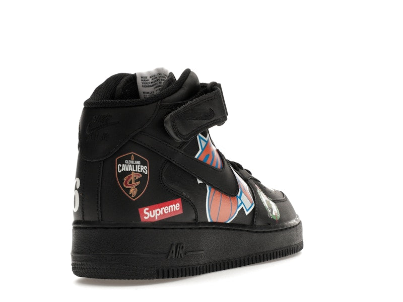 Nike Air Force 1 Mid Supreme NBA Black