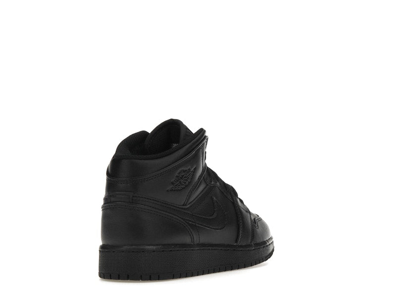 Jordan 1 Mid Triple Black (GS)