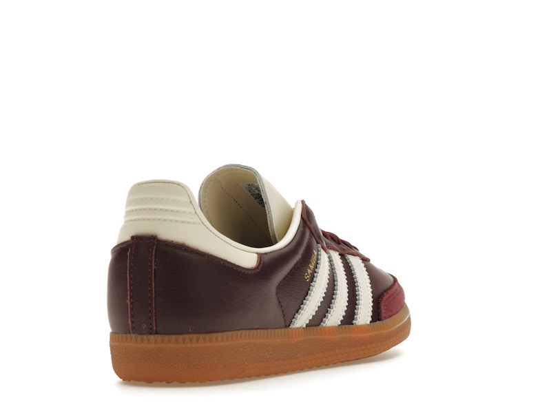 adidas Samba OG Maroon Gold Metallic (Women's)