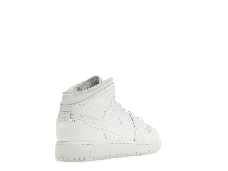 Jordan 1 Mid Triple White (2023) (GS)