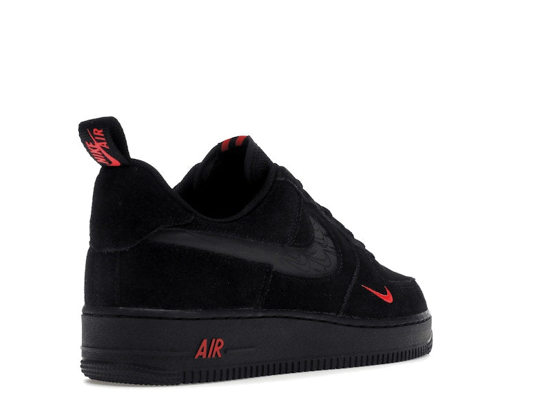 Nike Air Force 1 Low Multi-Swoosh Black Crimson