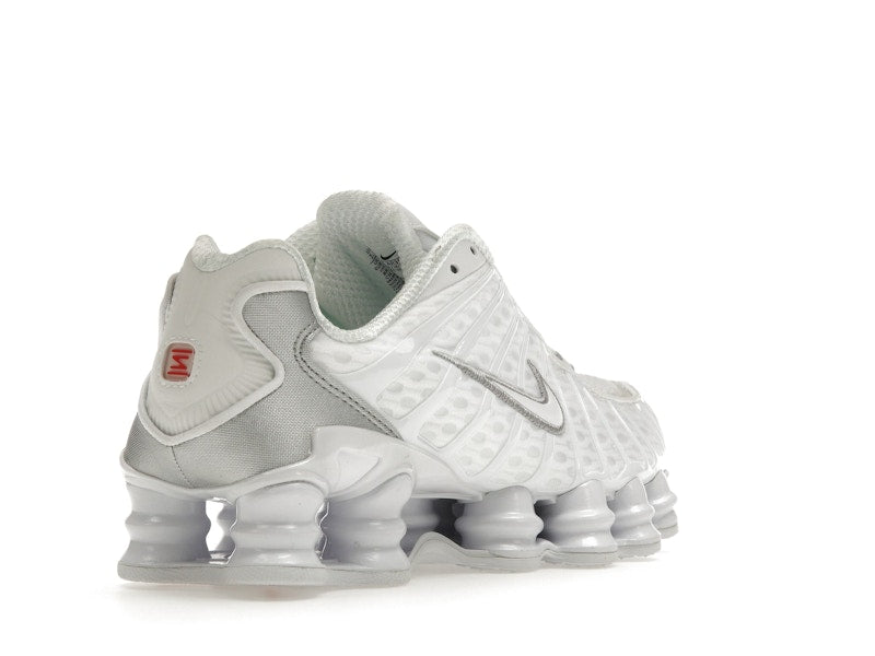 Nike Shox TL White Metallic Silver Max Orange (Women's)