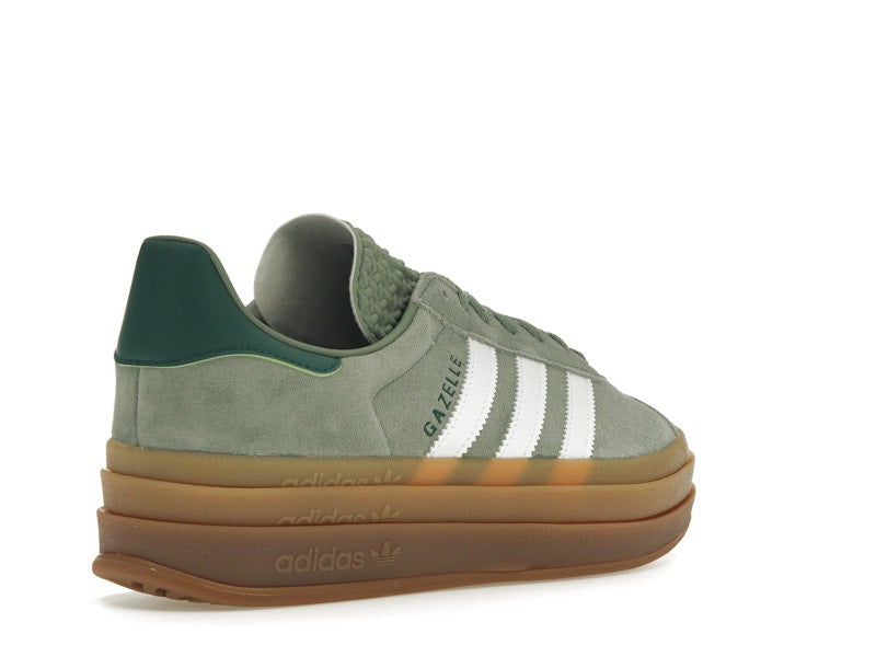 adidas Gazelle Bold Silver Green Gum (Womens)