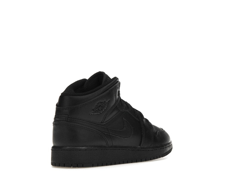 Jordan 1 Mid Triple Black (GS)