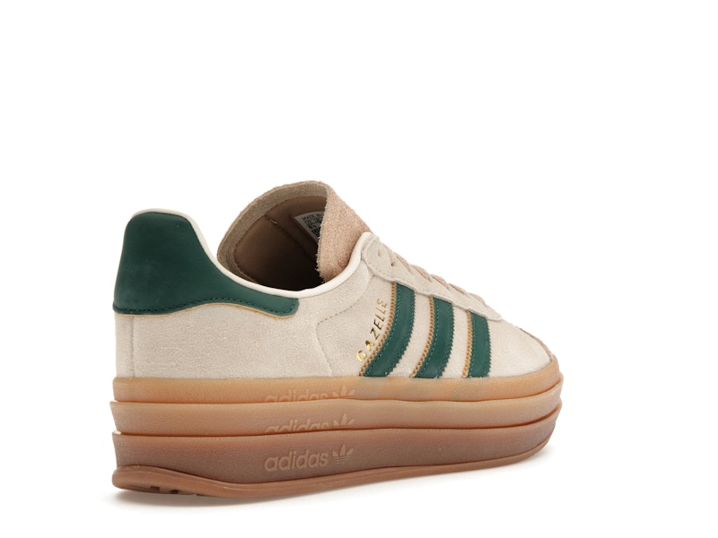 adidas Gazelle Bold Magic Beige Collegiate Green (Women's)