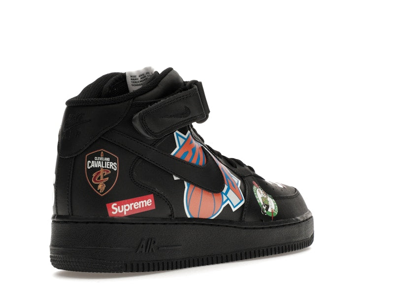 Nike Air Force 1 Mid Supreme NBA Black OFFseason