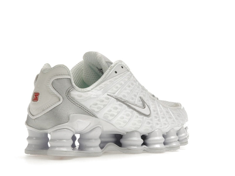 Nike Shox TL White Metallic Silver Max Orange (Women's)