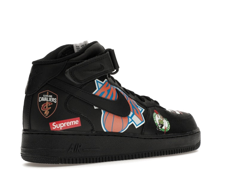 Nike Air Force 1 Mid Supreme NBA Black