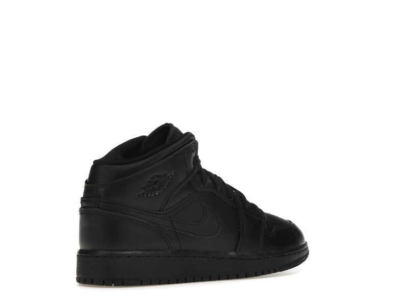 Jordan 1 Mid Triple Black (GS)