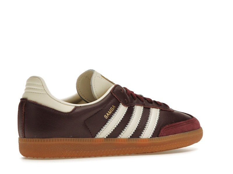 adidas Samba OG Maroon Gold Metallic (Women's)