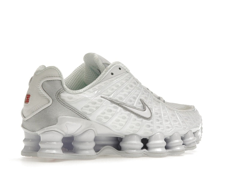 Nike Shox TL White Metallic Silver Max Orange (Women's)