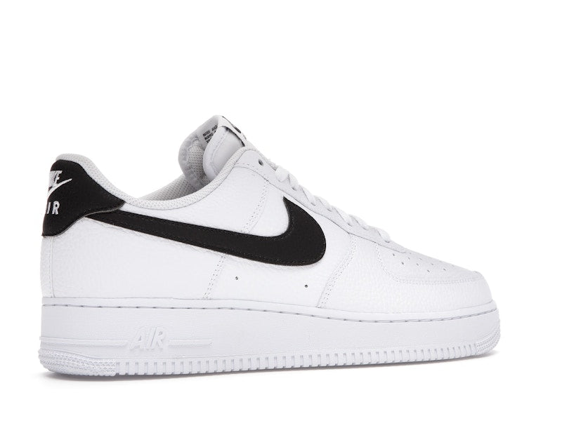 Nike Air Force 1 Low '07 White Black Pebbled Leather