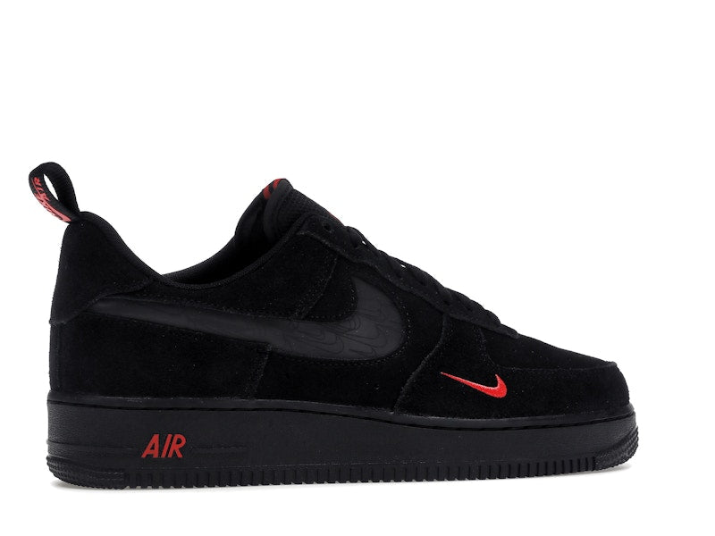 Nike Air Force 1 Low Multi-Swoosh Black Crimson