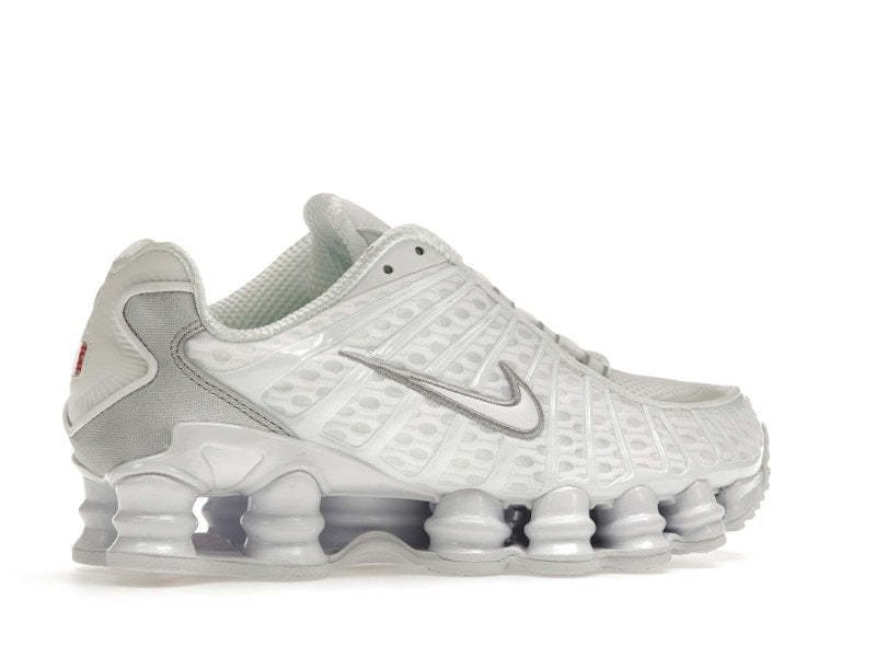 Nike Shox TL White Metallic Silver Max Orange (Women's)