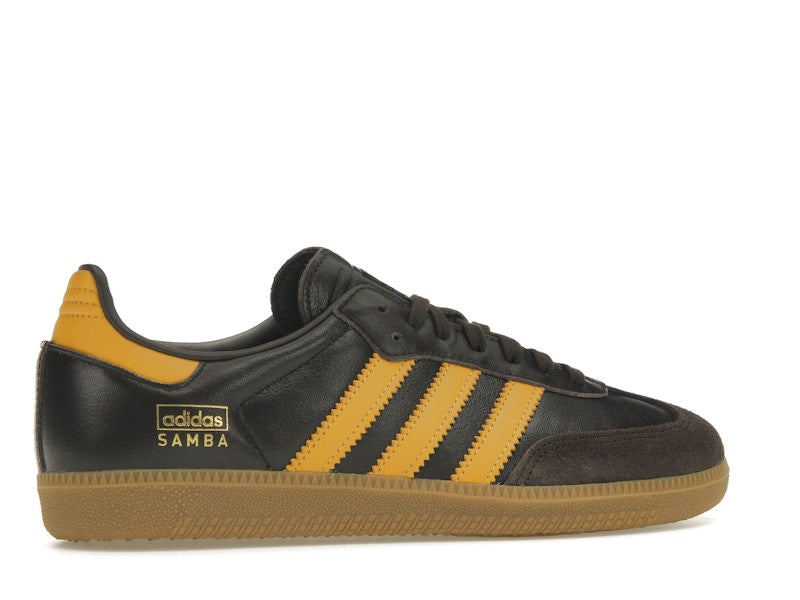 adidas Samba OG Dark Brown Preloved Yellow