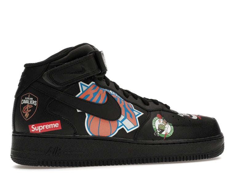 Nike Air Force 1 Mid Supreme NBA Black