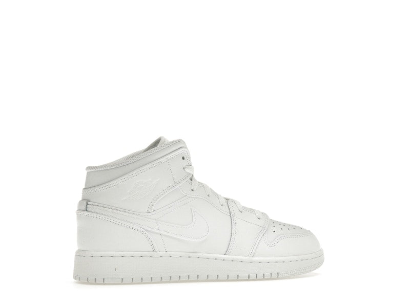 Jordan 1 Mid Triple White (2023) (GS)