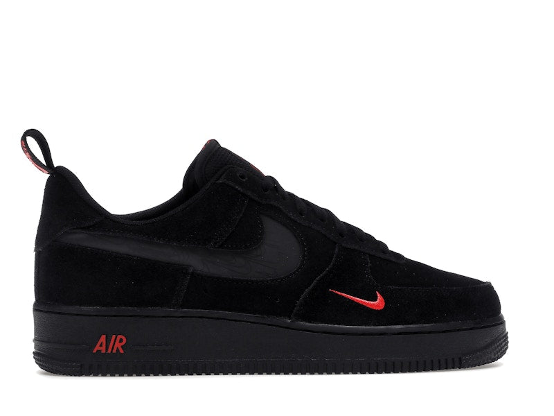 Nike Air Force 1 Low Multi-Swoosh Black Crimson